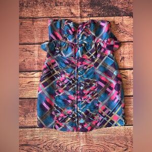 Be Seduced Colorful Strapless Dress Women’s Size 6 - FLAWED